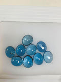 London Blue Topaz 10x14 MM Oval Cabs- Pack of 1 Pc - AAA Quality - Natural Blue Topaz Cabochon