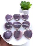 25 mm Wampum Quahog Shell Heart Cabs • Pack of 1 Piece • AAA Quality • Natural Wampum Shell Cabochon • Flat Back