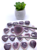 16 mm Wampum Quahog Shell Heart Cabs • Pack of 1 Piece • AAA Quality • Natural Wampum Shell Cabochon • Flat Back