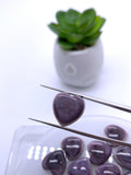 12 mm Wampum Quahog Shell Heart Cabs • Pack of 1 Piece • AAA Quality • Natural Wampum Shell Cabochon • Flat Back