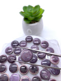 14 mm Wampum Quahog Shell Round Cabs • Pack of 1 Piece • AAA Quality • Natural Wampum Shell Cabochon • Flat Back