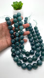 Green Kyanite Round Beads - 16 mm Size - AAA Quality - Length 44 cm- Natural Kyanite Round Beads