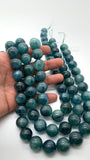 Green Kyanite Round Beads - 16 mm Size - AAA Quality - Length 44 cm- Natural Kyanite Round Beads