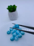 Larimar Cabochon • 10 mm Size • Pack of 1 Pc • AAA Quality • Natural Larimar Round Cabochon • Larimar Cabs