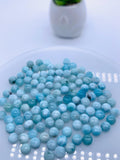 Larimar Cabochon • 5 mm Size • Pack of 10 Pcs • AA Quality • Natural Larimar Round Cabochon • Larimar Cabs