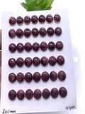 8x10 mm Purple Spiny Oyster Shell Oval Cabs • Pack of 4 Pieces • AAA Quality • Natural Spiny Oyster Shell Cabochon • Medium Purple Color