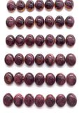 8x10 mm Purple Spiny Oyster Shell Oval Cabs • Pack of 4 Pieces • AAA Quality • Natural Spiny Oyster Shell Cabochon • Medium Purple Color