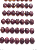 8x10 mm Purple Spiny Oyster Shell Oval Cabs • Pack of 4 Pieces • AAA Quality • Natural Spiny Oyster Shell Cabochon • Medium Purple Color