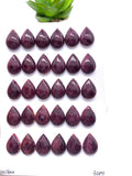 10x14 mm Purple Spiny Oyster Shell Pear Cabs • Pack of 2 Pieces • AAA Quality • Natural Spiny Oyster Teardrop Cabochon
