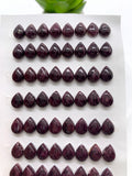 7x9 mm Purple Spiny Oyster Shell Pear Cabs • Pack of 2 Pieces • AAA Quality • Natural Spiny Oyster Teardrop Cabochon