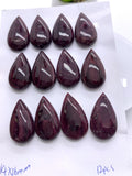 14X26 mm Purple Spiny Oyster Shell Pear Cabs • Pack of 1 Piece • AAA Quality • Natural Spiny Oyster Teardrop Cabochon