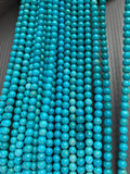 4 mm Turquoise Round Beads- AAA Quality- Origin America - Length 40 cm - Natural Turquoise Beads