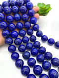 20 mm Lapis Round Beads • Code #L2 • Length 40 cm • AAA Quality • Natural Lapis Lazuli Round Beads