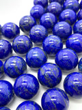 20 mm Lapis Round Beads • Code #L2 • Pack of 1 Loose Piece/ Bead • AAA Quality • Natural Lapis Lazuli Round Beads