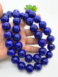 20 mm Lapis Round Beads • Code #L4 • Length 40 cm • AAAAA Quality • Natural Lapis Lazuli Round Beads