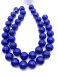 20 mm Lapis Round Beads • Code #L4 • Pack of 1 Loose Piece/ Bead • AAAAA Quality • Natural Lapis Lazuli Round Beads