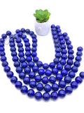 18 mm Lapis Round Beads • Code #A1 • Length 40 cm • AAA Quality• Natural Lapis Lazuli Round Beads