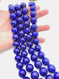 16 mm Lapis Round Beads • Length 40 cm • AAA Quality• Natural Lapis Lazuli Round Beads