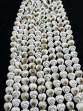 Shiva Shell Heart shape Beads - 10mm Size • AAA Quality• Length 40 cm • Shiva Shell heart Beads • Shiva Shell Beads