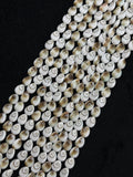 Shiva Shell Pear shape Beads - 6X8mm Size • AAA Quality• Length 40 cm • Shiva Shell Pear Beads • Shiva Shell Beads