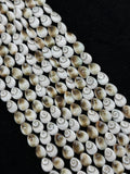Shiva Shell Pear shape Beads - 6X8mm Size • AAA Quality• Length 40 cm • Shiva Shell Pear Beads • Shiva Shell Beads