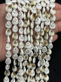 Shiva Shell Pear shape Beads - 6X8mm Size • AAA Quality• Length 40 cm • Shiva Shell Pear Beads • Shiva Shell Beads