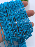 2mm Turquoise Rondelle Beads - Length 38 cm - AAA Quality - Natural Turquoise Roundel Beads