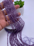 2.5mm Lepidolite Faceted Cube beads - AAA Quality - Length 39 cm - Natural Lepidolite Dice Square Beads