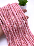 6mm Queen Conch Shell Heishi Beads • Length 40 cm • AAA Quality • Natural Pink Queen Conch Shell Beads