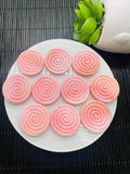 25mm Queen Conch Shell Carving Swirl Cabs • Pack of 1 Pc • AAA Quality • Flat Back • Queen Conch Cameo Cabochons