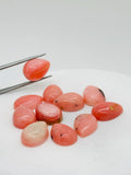 Pink Opal 12X16 mm Pear Shape, - Pack of 4 Piece - AAA Quality - Natural Pink Opal Cabochon - Pink Opal Cabs