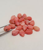 Pink Opal 8x12 size Pear Shape- Pack of 2 Piece - AAA Quality - Natural Pink Opal Cabochon - Pink Opal Cabs