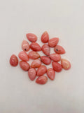 Pink Opal 8x12 size Pear Shape- Pack of 2 Piece - AAA Quality - Natural Pink Opal Cabochon - Pink Opal Cabs