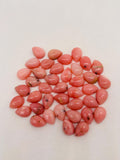 Pink Opal 7X10 mm Pear Shape, - Pack of 2 Piece - AAA Quality - Natural Pink Opal Cabochon - Pink Opal Cabs