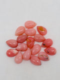 Pink Opal 5X8mm Size Pear Shape- AAA Quality - Pack of 4 pc Natural Pink Opal Cabochon - Pink Opal Cabs