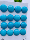 Turquoise Round Cabs - 18 mm size - Pack of 1 Pc - AAA Quality - 100% Natural Turquoise- Turquoise Round Cabochon - Flat Back Cabs
