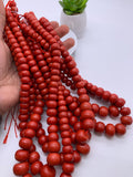 Coral Rondelle beads 10 to 18mm size - Length 45 cm - Dyed Color Coral Roundel beads