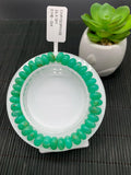 Chrysoprase Roundel Bracelet • 10 mm Size • Code C19 • AAA quality • Length 7.5” • Natural Chrysoprase Rondelle Bracelet