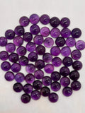 12MM Natural Amethyst Cabs , Pack of 4 Pieces , Top Quality Cabochons , African Amethyst cabochon