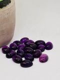 Amethyst Oval 10X14MM Cabs , Pack of 4 Pcs- African Amethyst Cabs , Loose stone , Gemstone cabochon. Purple Amethyst