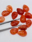 Sunstone Cabochon 8X12 mm -Pack of 2 Pieces -AAA Quality cabs- Sunstone Pear Cabochon -Natural Sunstone Cabs