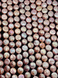 12MM Freshwater Pink Pearl Smooth Coin AAA Quality -Natural Pearl Coin shape , length 16" - Very Fine Quality- Pink Pearl Coins