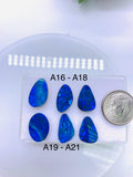 Australian Opal Doublet - Code A16 - A21 - AAA Quality, Opal Doublet Cabochon -Australian Opal Cabochon