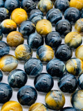 16 mm Blue Tiger Eye Round Beads 40 cm Length AAA quality - Natural Tiger Eye Beads