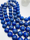 20 mm Lapis Round Beads • Length 40 cm • AA Quality • Natural Lapis Lazuli Round Beads