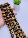 16 mm Tiger Eye Round Beads - Length 40 cm - AA Quality - Natural Yellow Tiger Eye Beads