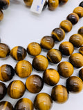 16 mm Tiger Eye Round Beads - Length 40 cm - AA Quality - Natural Yellow Tiger Eye Beads