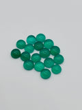 4MM Green Onyx cabs, loose gemstone, pack of 10 pieces. Green onyx cabochons.