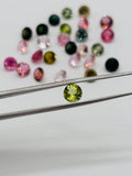 Multi Tourmaline 5MM faceted, Tourmaline gemstone loose cut , Tourmaline cut stone, Pack of 4 Pcs, AAA Quality
