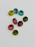 Multi Tourmaline 3MM faceted, Tourmaline gemstone loose cut , Tourmaline cut stone, Pack of 5 Pcs, AAA Quality